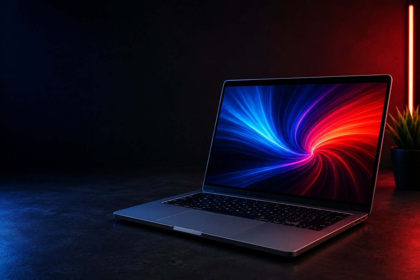 Laptop with vibrant display